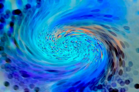 Abstract background texture in the form of blurred twisted color round spots Stock Illustration