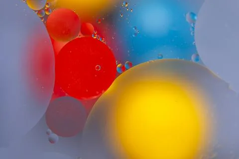 Abstract background texture in the form of blurry color round spots Stock Photos