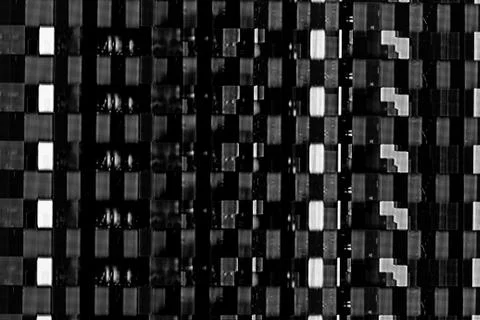 Abstract background texture, glitches, digital noise and distortion on the TV Stock Photos