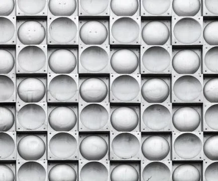 Abstract background texture, gray wall with steel tiling pattern Stock Photos