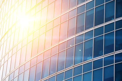 Abstract background texture with reflected in windows of modern office building Fotos de archivo