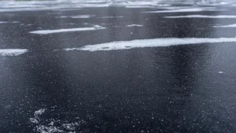 Abstract background texture of skating rink with snow Stock Photos