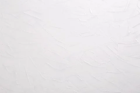 Abstract background texture of strokes of white art paint on canvas. Stock-Fotos