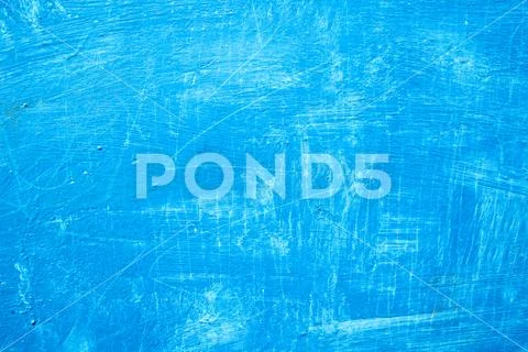 Abstract background with textured strokes of blue paint on the wooden surface Stock Illustration