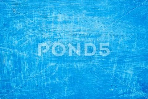 Abstract background with textured strokes of blue paint on the wooden surface Stock Illustration