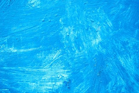 Abstract background with textured strokes of blue paint on the wooden surface Stock Illustration
