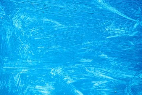 Abstract background with textured strokes of blue paint on the wooden surface Stock Illustration