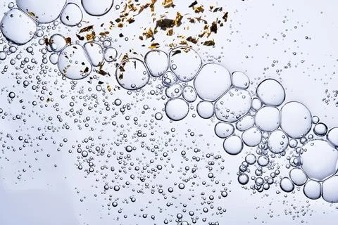 Abstract background with textures of three serums flocked into one. Stock Photos