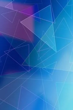 Abstract background of thin triangle outlines and intersecting polygons in .. Stock Illustration