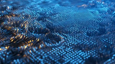 Abstract background of thousands of rectangles creating a wave surface. Moder 스톡 일러스트