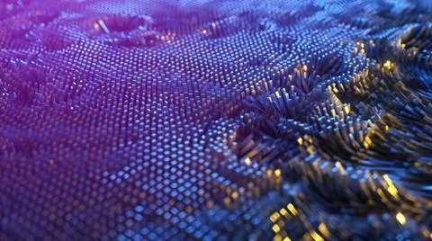 Abstract background of thousands of rectangles creating a wave surface. Moder Stock Illustration