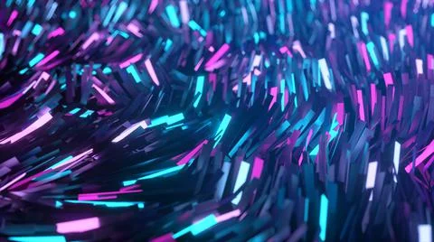 Abstract background of thousands of rectangles creating a wave surface. Moder イラスト素材