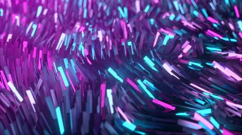 Abstract background of thousands of rectangles creating a wave surface. Moder Stock Illustration