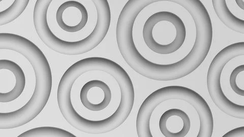 Abstract background from three-dimensional white circles Stock Illustration