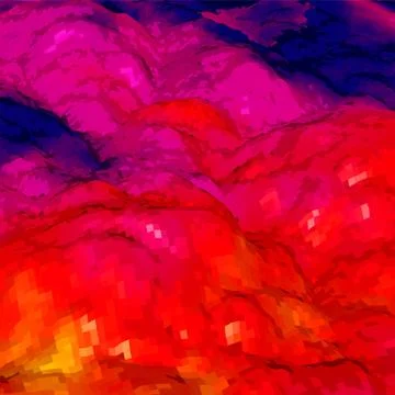 Abstract background with topographic landscape map and pixelated structure wi Stock Illustration