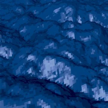 Abstract background with topographic landscape map and pixelated structure wi Stockillustratie