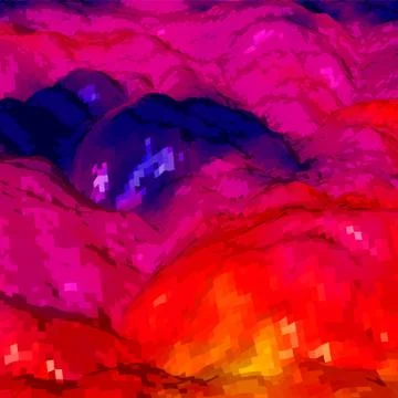 Abstract background with topographic landscape map and pixelated structure wi Stock Illustration