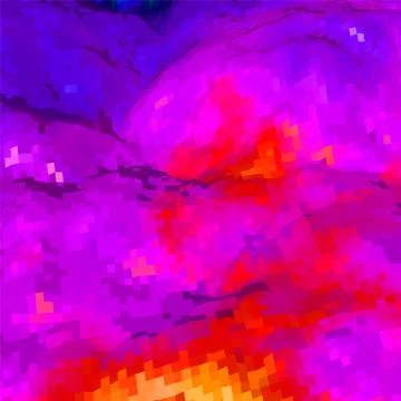 Abstract background with topographic landscape map and pixelated structure wi Stock Illustration