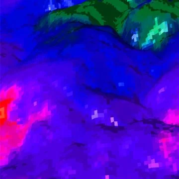 Abstract background with topographic landscape map and pixelated structure wi Stock Illustration