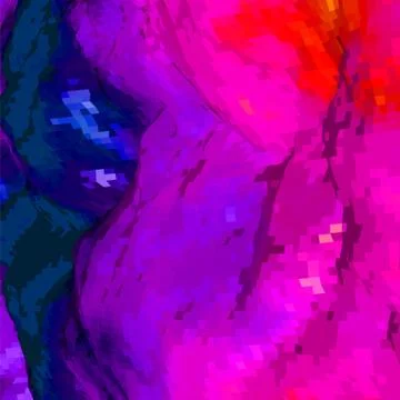 Abstract background with topographic landscape map and pixelated structure wi Stockillustratie