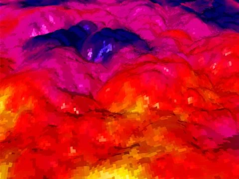 Abstract background with topographic landscape map and pixelated structure wi Stockillustratie