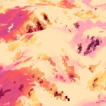 Abstract background with topographic landscape map and pixelated structure wi イラスト素材