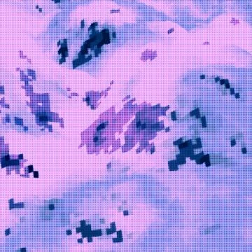 Abstract background with topographic landscape map and pixelated structure wi Stockillustratie