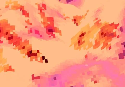 Abstract background with topographic landscape map and pixelated structure wi Stockillustratie