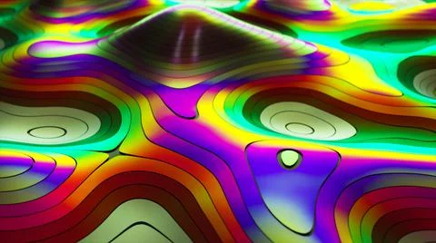 Abstract background of topographic map concept. Contour map stripes. Valleys and Stock Illustration