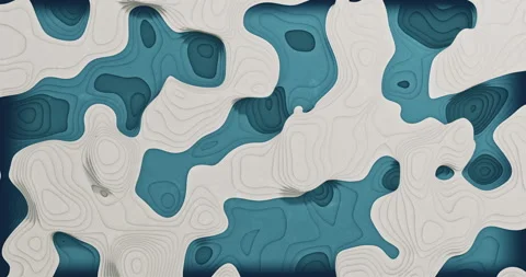 Abstract background, topographic map, curved lines. Seamlessly looped video. Stock Footage 244794940