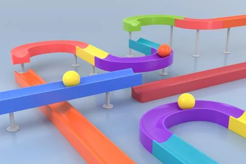 Abstract background of toy. 3D rendering. Stock Illustration