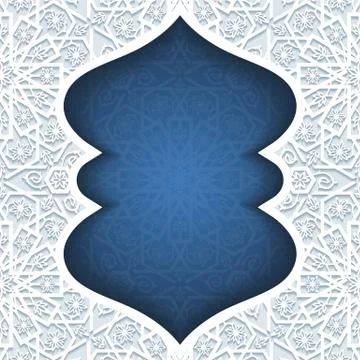 Abstract background with traditional ornament Stock Illustration