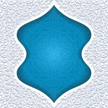 Abstract background with traditional ornament Stock Illustration