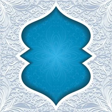 Abstract background with traditional ornament Stock Illustration