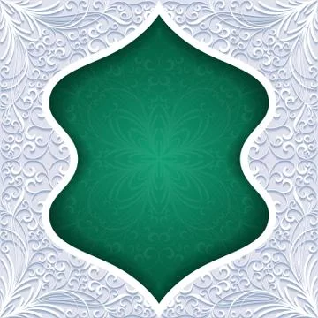 Abstract background with traditional ornament Stock Illustration