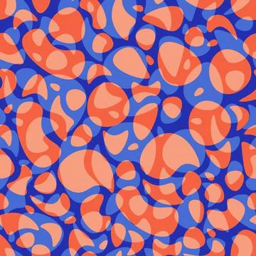 Abstract background with translucent flowing shapeless liqued drops Stock Illustration