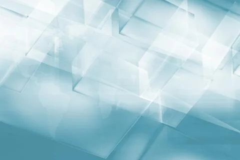 Abstract background with transparent 3d boxes concept series Illustration