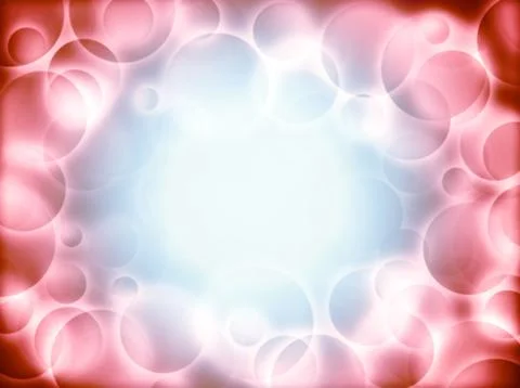 Abstract background with transparent circles. Illustrazione stock