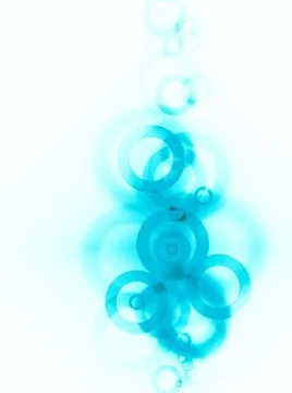 Abstract background with transparent circles. Illustrazione stock
