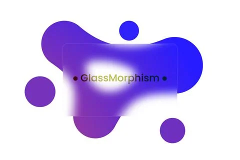 Abstract background. Transparent frame in glass morphism style Stock-Illustration