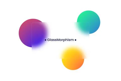 Abstract background. Transparent frame in glass morphism style Stock-Illustration