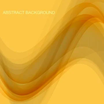 Abstract background with transparent gold waves. Template イラスト素材