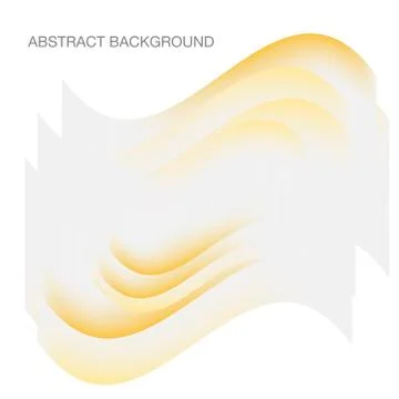 Abstract background with transparent gold waves. Template Stock Illustration