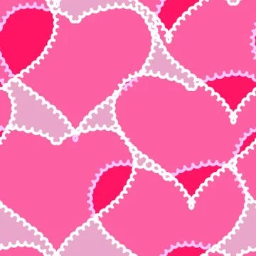 Abstract background with transparent hearts Stock Illustration