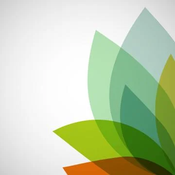 Abstract background of transparent leaves. Stock Illustration