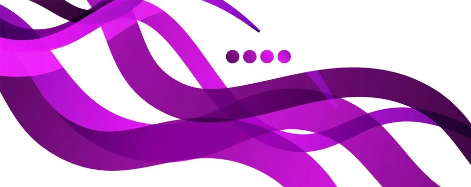 Abstract background - transparent overlapping wavy lines on white pattern Illustrazione stock