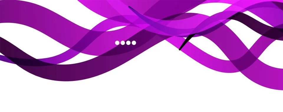 Abstract background - transparent overlapping wavy lines on white pattern Illustrazione stock