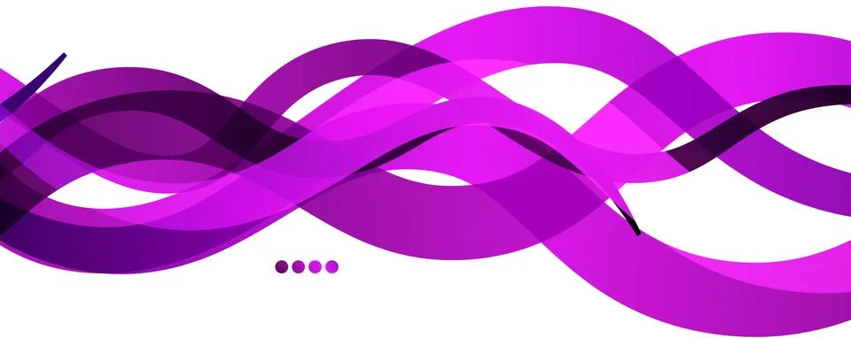 Abstract background - transparent overlapping wavy lines on white pattern Illustrazione stock