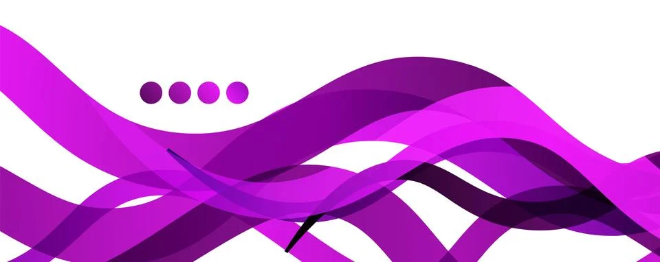 Abstract background - transparent overlapping wavy lines on white pattern Stockillustratie