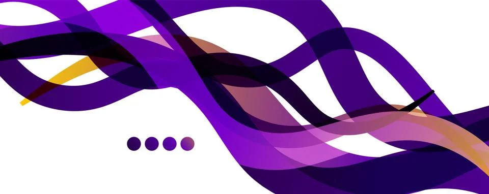 Abstract background - transparent overlapping wavy lines on white pattern Stock Illustration